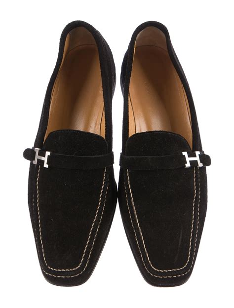 hermes suede loafers|Hermes loafers for sale.